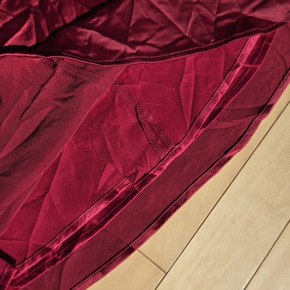 NWT White Fox Boutique - Just A Girl Mini Dress Dark Red Size XXS - Picture 7 of 8